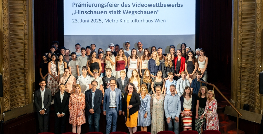 Videowettbewerb „Hinschauen statt Wegschauen – Gemeinsam gegen Gewalt und Aggression“ 2024/25 - Gewinnerprojekte