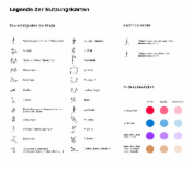 Schulfreiräume und Gender: Legende der Nutzungskarte