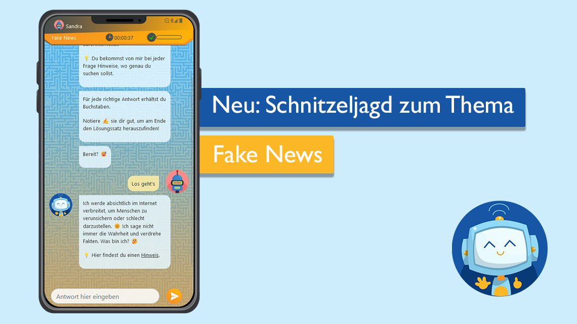 Schnitzeljagd zum Thema Fake News