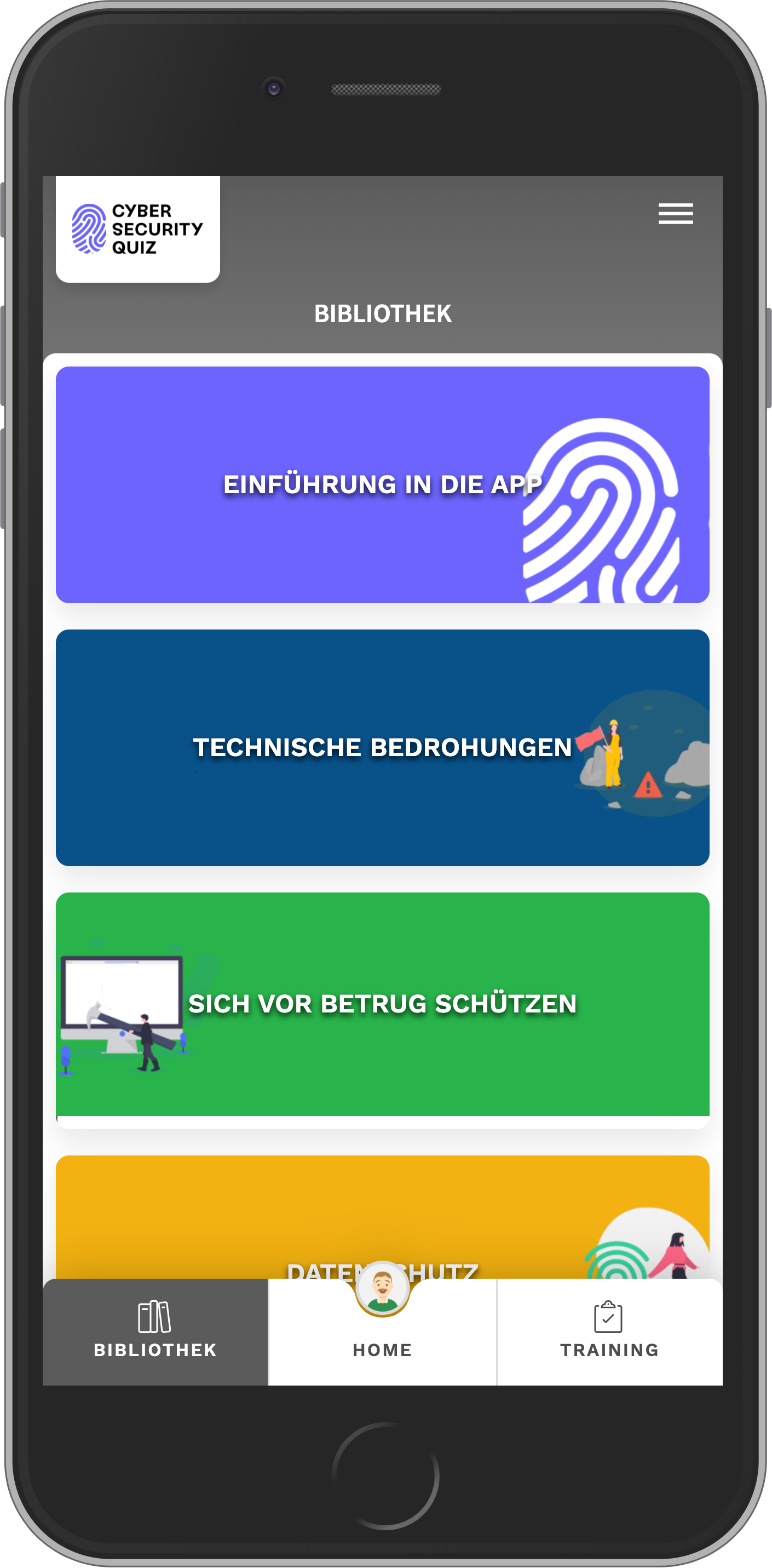 Cyber Security Quiz - Screenshot