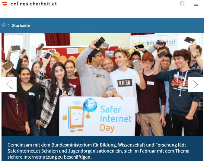 Portal onlinesicherheit.gv.at - Screenshot