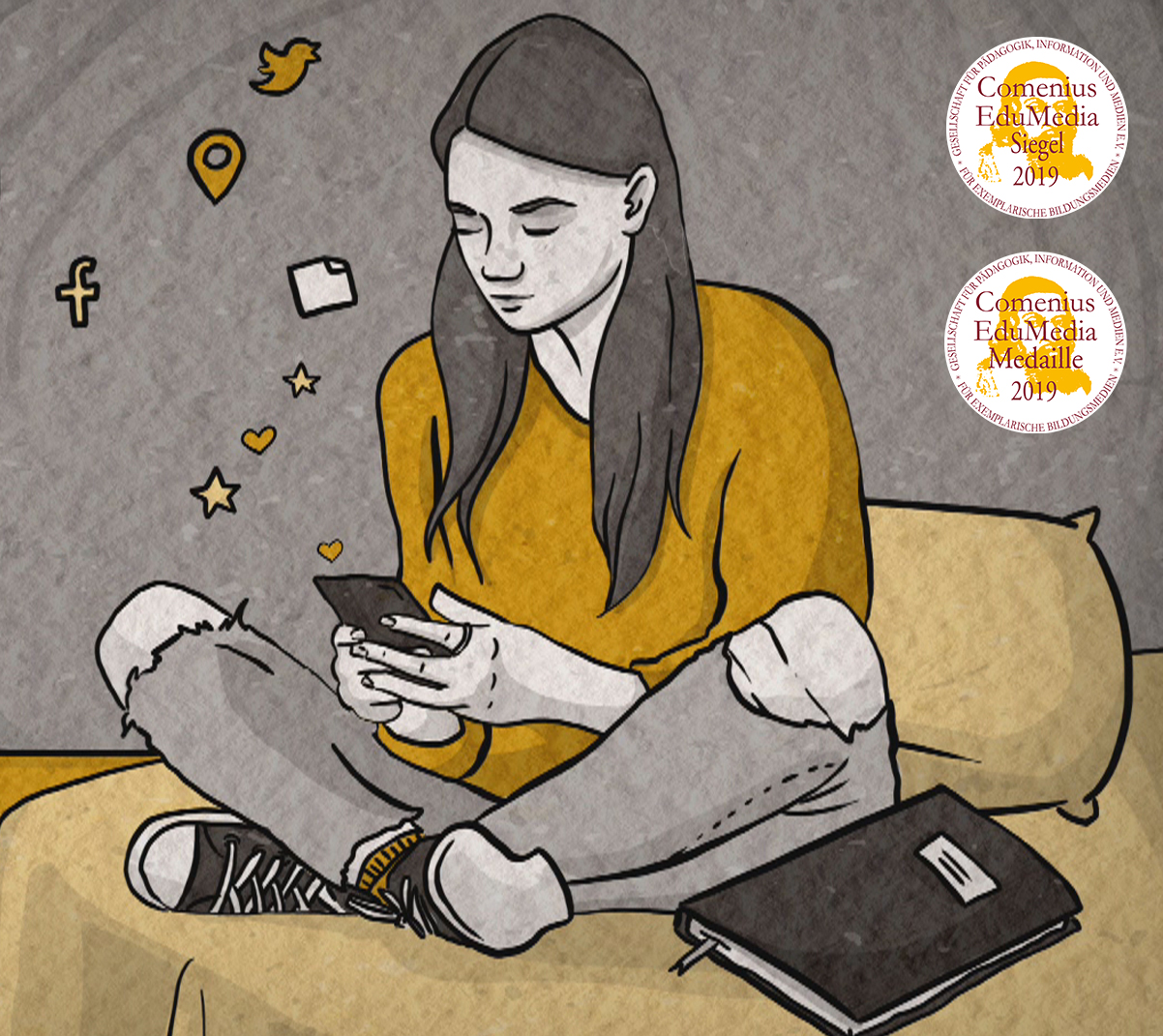 Mädchen mit Smartphone